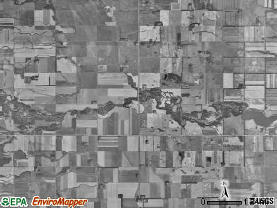 Golden township, North Dakota satellite photo by USGS