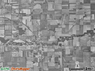 Kensington township, North Dakota satellite photo by USGS
