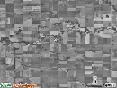 Fertile township, North Dakota satellite photo by USGS