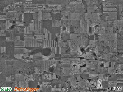 Ross township, North Dakota satellite photo by USGS