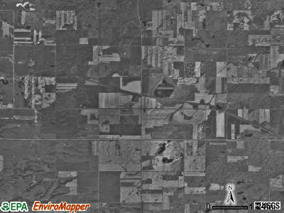 Manitou township, North Dakota satellite photo by USGS