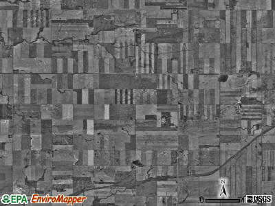 Wheelock township, North Dakota satellite photo by USGS