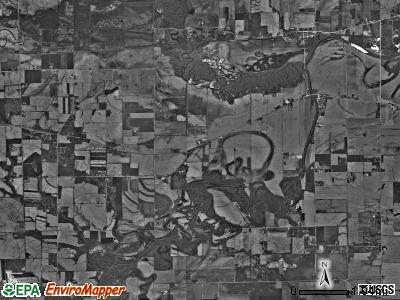 Harrison township, Illinois satellite photo by USGS