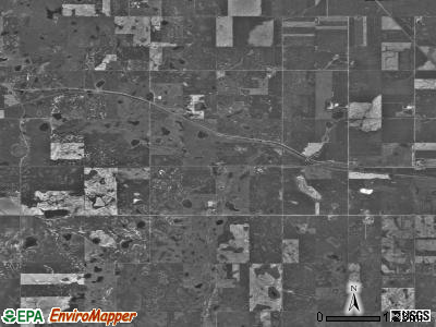 Passport township, North Dakota satellite photo by USGS
