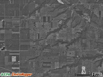 Foxholm township, North Dakota satellite photo by USGS