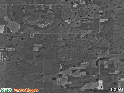 McGahan township, North Dakota satellite photo by USGS