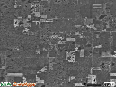 Egan township, North Dakota satellite photo by USGS
