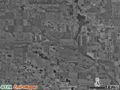 Eureka township, North Dakota satellite photo by USGS