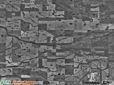 Kottke Valley township, North Dakota satellite photo by USGS