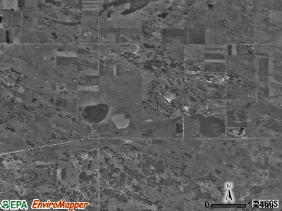 Denbigh township, North Dakota satellite photo by USGS