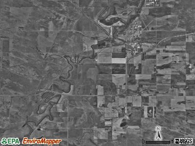 Newport township, North Dakota satellite photo by USGS