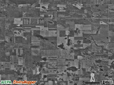 Ness township, North Dakota satellite photo by USGS