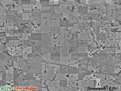 York township, North Dakota satellite photo by USGS