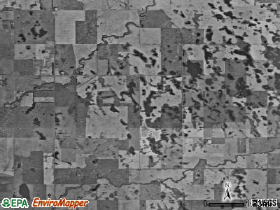 Cato township, North Dakota satellite photo by USGS