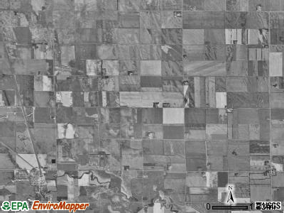 Harriston township, North Dakota satellite photo by USGS