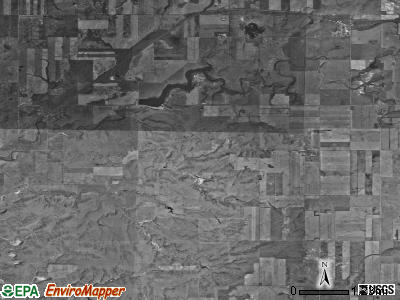Springbrook township, North Dakota satellite photo by USGS