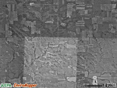 Dry Fork township, North Dakota satellite photo by USGS