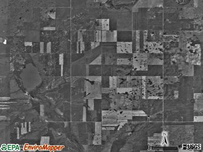 McAlmond township, North Dakota satellite photo by USGS