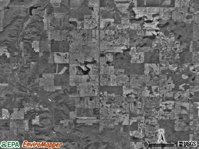 Purcell township, North Dakota satellite photo by USGS