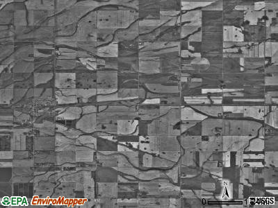 Surrey township, North Dakota satellite photo by USGS