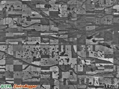 Norwich township, North Dakota satellite photo by USGS