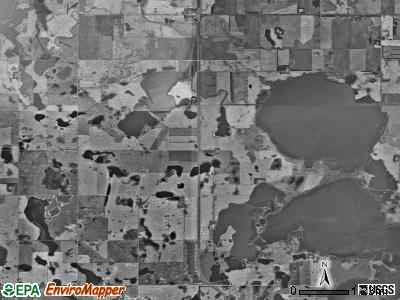 Freshwater township, North Dakota satellite photo by USGS