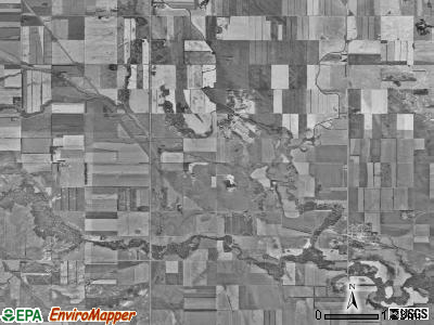 Medford township, North Dakota satellite photo by USGS