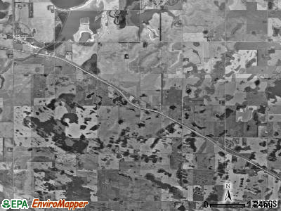 Coulee township, North Dakota satellite photo by USGS