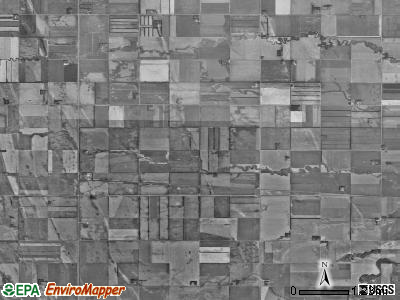 Ops township, North Dakota satellite photo by USGS