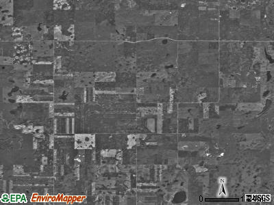 Shealy township, North Dakota satellite photo by USGS