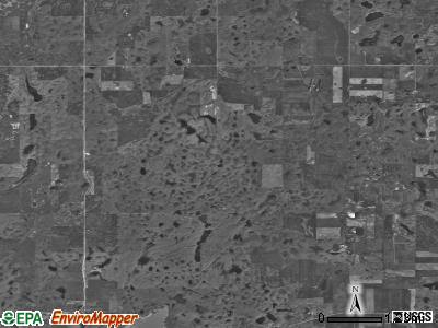 Tolgen township, North Dakota satellite photo by USGS