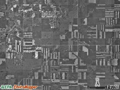 Austin township, North Dakota satellite photo by USGS