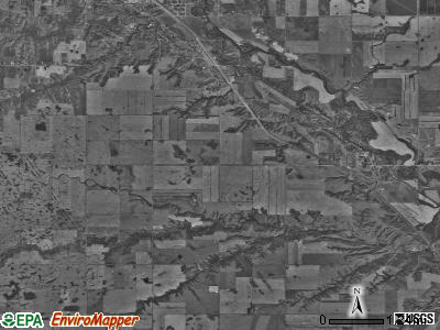 Sundre township, North Dakota satellite photo by USGS