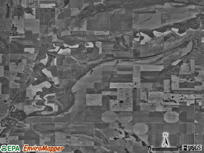 Falsen township, North Dakota satellite photo by USGS