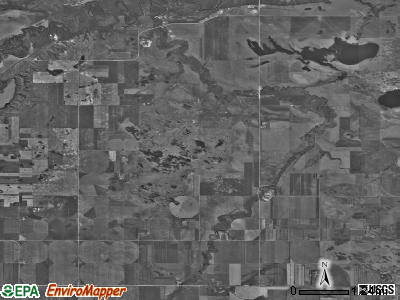 Villard township, North Dakota satellite photo by USGS