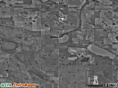 Balta township, North Dakota satellite photo by USGS