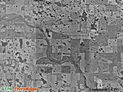 Broe township, North Dakota satellite photo by USGS