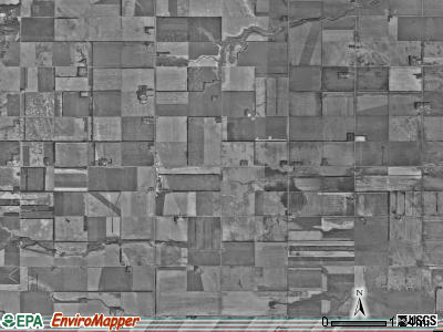 Johnstown township, North Dakota satellite photo by USGS