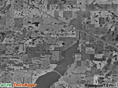 Grand Harbor township, North Dakota satellite photo by USGS