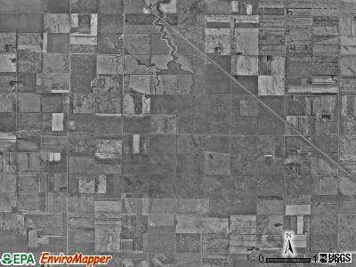 Levant township, North Dakota satellite photo by USGS