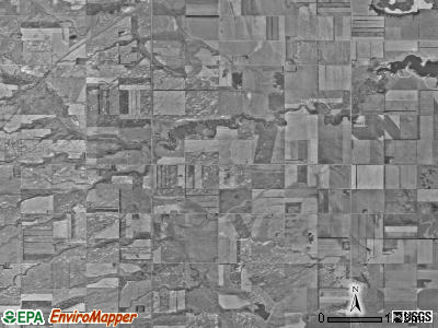 Elkmount township, North Dakota satellite photo by USGS