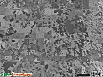 Nixon township, North Dakota satellite photo by USGS