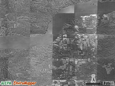 Twin Valley township, North Dakota satellite photo by USGS