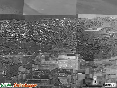 Elm Tree township, North Dakota satellite photo by USGS