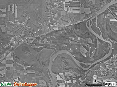 Trenton township, North Dakota satellite photo by USGS