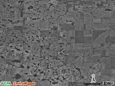 Freedom township, North Dakota satellite photo by USGS