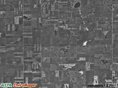 Willis township, North Dakota satellite photo by USGS