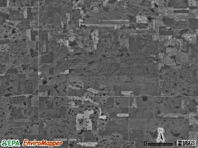 Vang township, North Dakota satellite photo by USGS