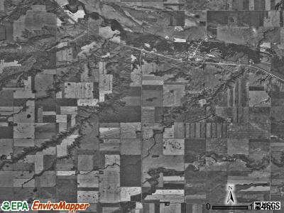 Sawyer township, North Dakota satellite photo by USGS