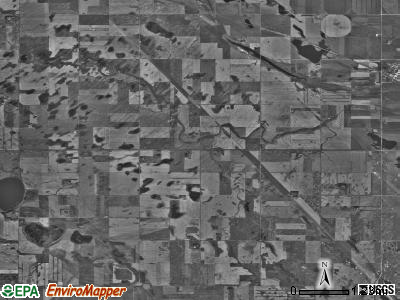 Lake Hester township, North Dakota satellite photo by USGS
